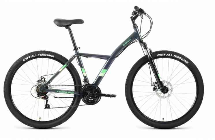 FORWARD DAKOTA 27,5 2.0 D (27,5' 18ск. рост.16.5') 2022,серый/светло-зеленый,RBK22FW27606 Велосипед