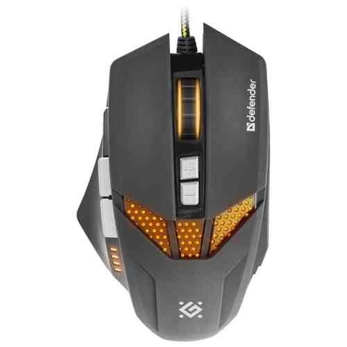 DEFENDER Проводная мышь Warhead GM-1780 оптика,8 кнопок,1000-2500 dpi игровая