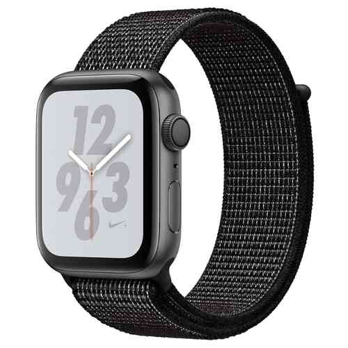 Apple Watch Nike Series 4 44mm Space Gray Aluminum Case with Black Nike Sport Loop
