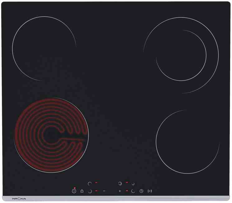 KRONA LUNA 60 BL/S K варочная поверхность стеклокерамическая
