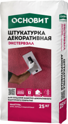 Штукатурка ОСНОВИТ ЭКСТЕРВЭЛЛ ОS-2,5 декоративная WK "фактура короед", белая 25кг