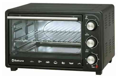SAKURA SA-7025B Духовка электро 30 л (черн)