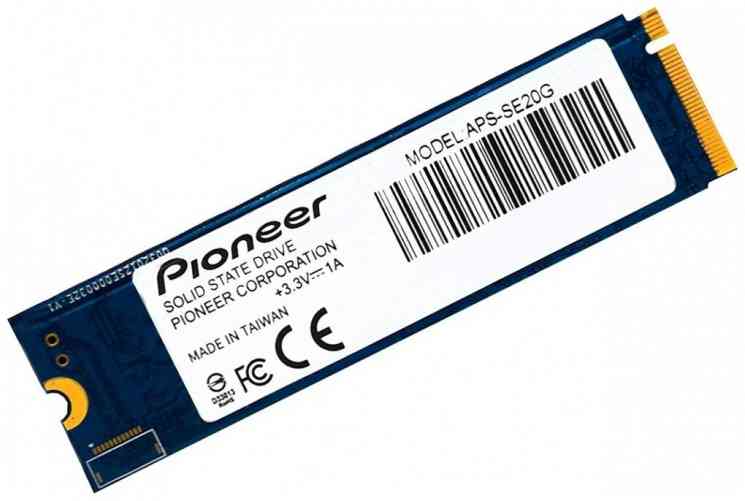 SSD M.2 2280 NVMe x4 PIONEER, 256Gb, 3D TLC, APS-SE20G-256, R3100Mb/s, W1000Mb/s, 300TBW, RTL