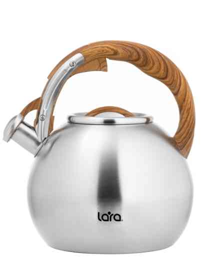 LARA LR00-82 , индукционное дно, свисток с кноп механизмом, ручка нейлон Чайник