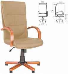 NOWY STYL "Credo extra", экокожа, дерево, песочное кресло офисное