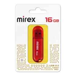 MIREX Flash drive USB2.0 16Gb Candy, 13600-FMUCAR16, Red, RTL