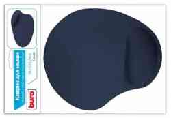 BURO BU-GEL/blue гелевый, синий, 230 х 205 х 25 мм, с валиком под запястье Коврик для мыши