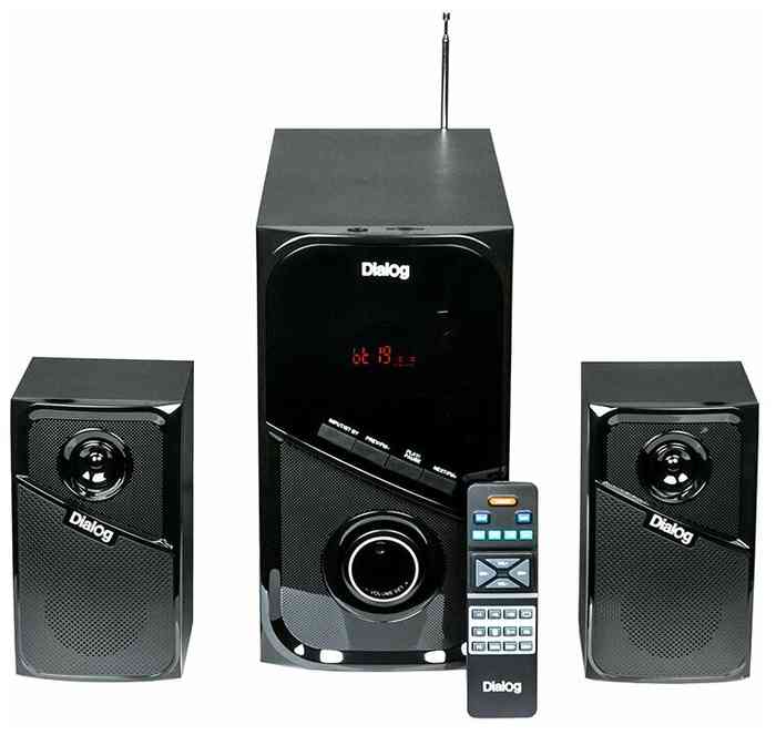 DIALOG 2.1 Progressive AP-225 black, 30W+2*15W RMS,Bluetooth,FM,USB+SD reader акустическая система