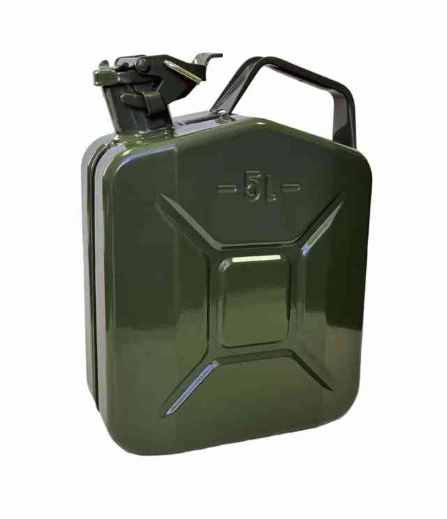 Канистра КС-5 металлическая 5 литров в пакете (ТУ 25.1.12-001-33388172-2019)