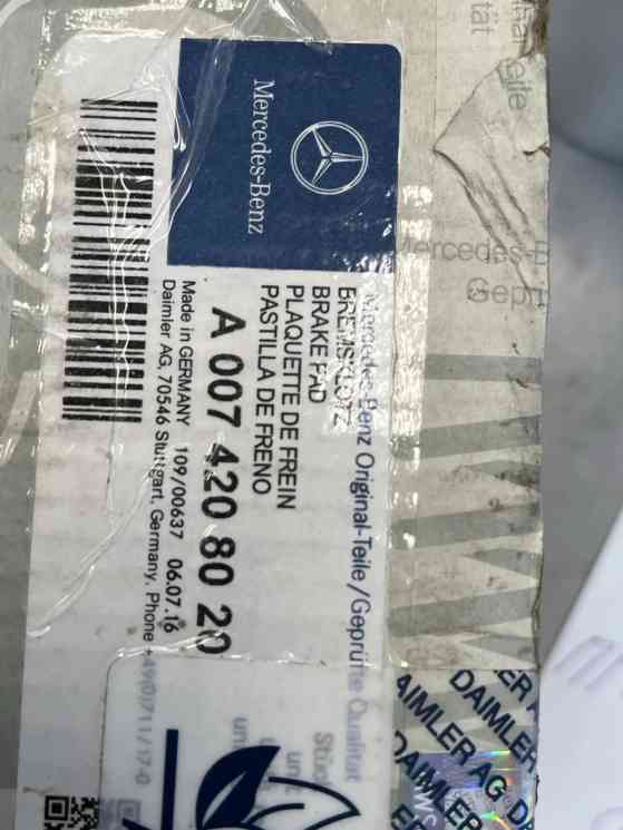 колодки дисковые передние Mercedes ориг W166/X166