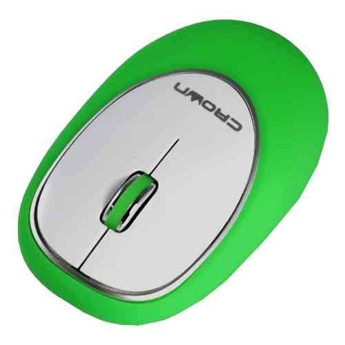 CROWN CMM-931W (green), силиконовая, антистресс Бес мышь