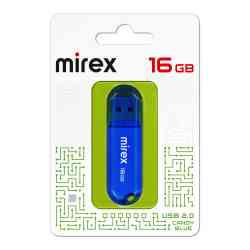MIREX Flash drive USB2.0 16Gb Candy, 13600-FMUCBU16, Blue, RTL