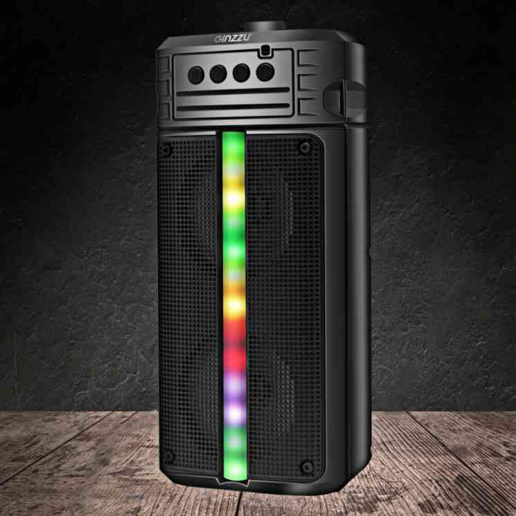 портативная колонка GINZZU GM-914B 20W/TWS/1800mAh/FM/USB/RGB