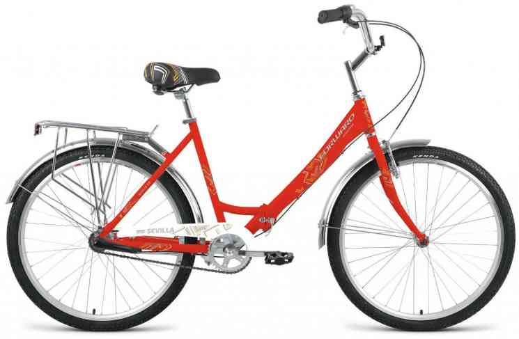 FORWARD SEVILLA 26 3.0 (26' 3ск. рост.18.5') 2020-2021, красный матовый/белый RBKW1C263003 Велосипед