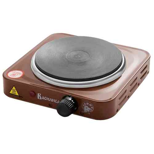 ВАСИЛИСА ПЭ7-1000 1000Вт, блин, коричневый Электроплитка