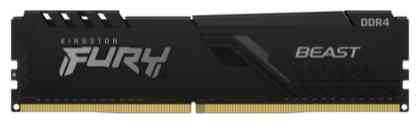 KINGSTON DDR4 8Gb FURY BEAST Black PC21300/2666MHz, CL16, 1.2V, KF426C16BB/8, RTL