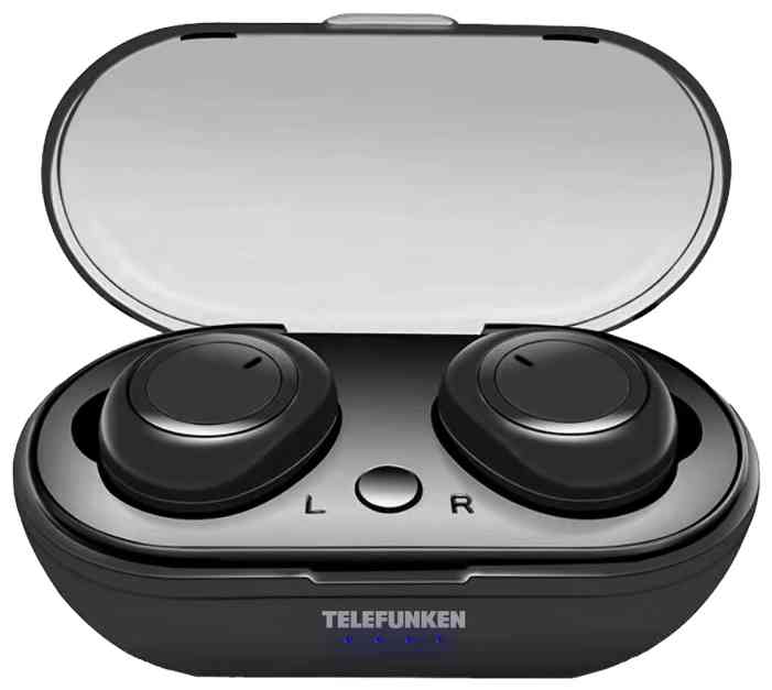 -гарнитура (вкладыши) Telefunken TF-1101B черный наушники