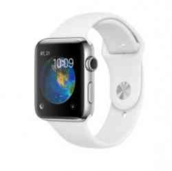 Apple Watch Series 2 42mm Stainless Steel with White Sport Band