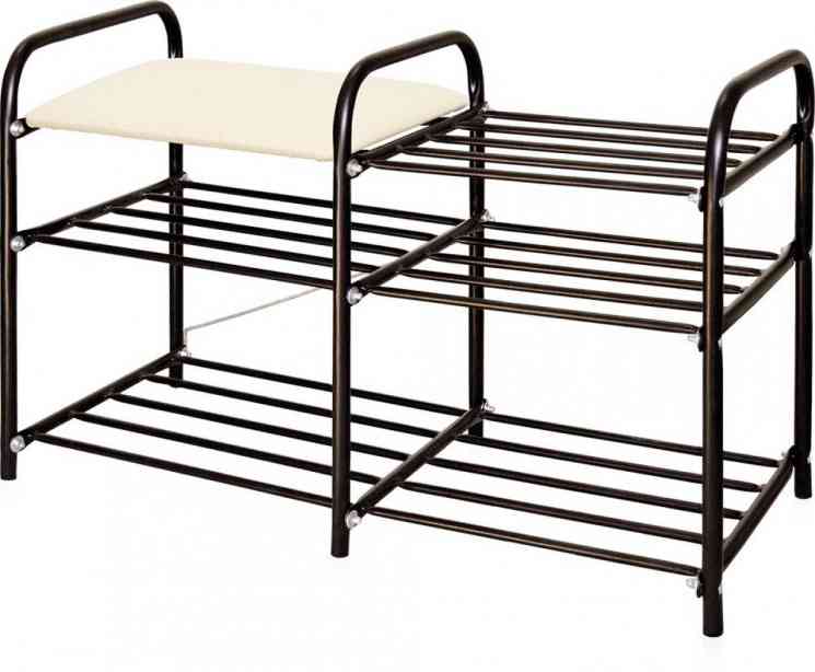 Этажерка "Люкс 3" (ЭТЛ3/Ч черный) ЭТЛ3/Ч