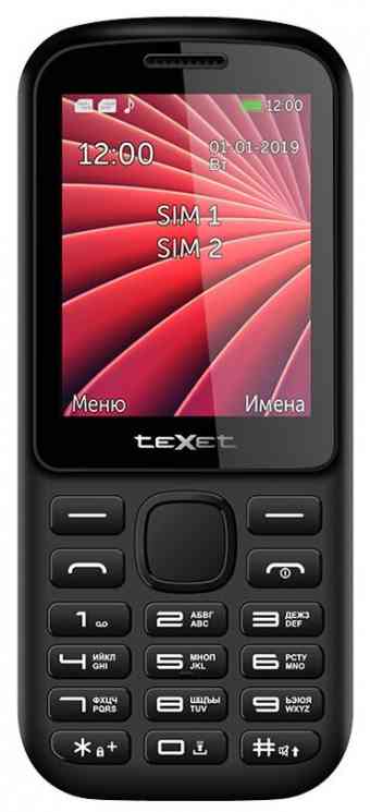 TEXET TM-218 черный-красный