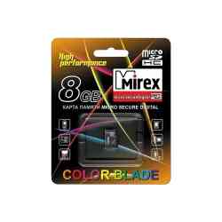 MIREX MicroSDHC 8Gb Class4 Без адаптера RTL