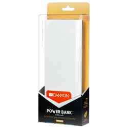 Внешний аккумулятор CANYON CNE-CPBF160W 16000mAh White (H2CNECPBF160W)