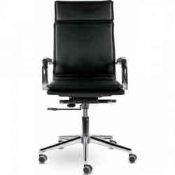 BRABIX офисное BRABIX PREMIUM "Kayman EX-532", экокожа, хром, черное, 532543 кресло