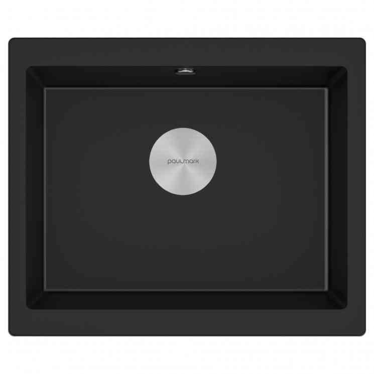 Paulmark GERA, мойка, гранит, черный металлик