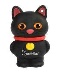 SMARTBUY Flash drive USB2.0 16Gb Wild, Котенок, чёрный RTL