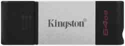 KINGSTON Flash drive USB3.2 Gen.1 Type-C 64Gb DT80/64GB, RTL