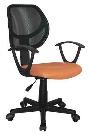 BRABIX Flip MG-305 кресло компактное, ткань TW, оранжевое/черное, 531920
