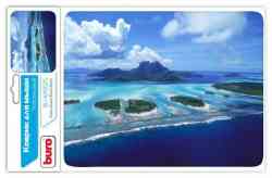 BURO BU-M10025 рисунок/Бора-Бора  230x180x2мм Коврик для мыши