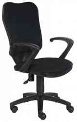 БЮРОКРАТ CH-540AXSN, с подлокотниками, черное, CH-540AXSN/26-2 кресло