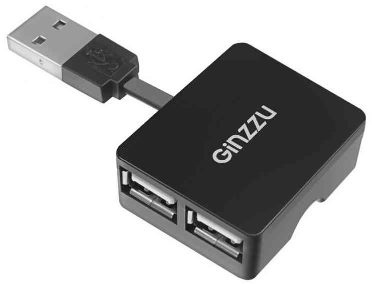 Концентратор GINZZU GR-414UB USB 2.0 4 port