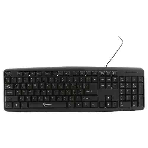 Gembird KB-8320U-BL, черный, USB, 104 клавиши клавиатура