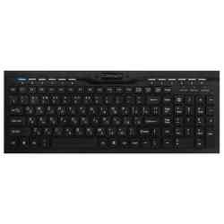 Набор клавиатура и мышь CROWN CMMK-855 (black)/slim,USB,12 доп.клавиш быстрого доступ мультимедийная
