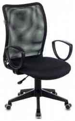 БЮРОКРАТ CH-599AXSN, с подлокотниками, черное, CH-599AXSN/TW-1 кресло