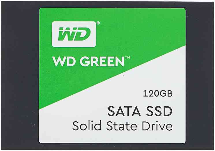 SSD 2.5" WD Green, 120Gb, 3D TLC, WDS120G2G0A, R545Mb/s, W430Mb/s, 40TBW, RTL