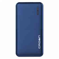 Внешний аккумулятор CROWN CMPB-604 blue (10000 mAh, Li-Pol, вход:micro-USB-5В/2А; выход:USB-5В/2А)