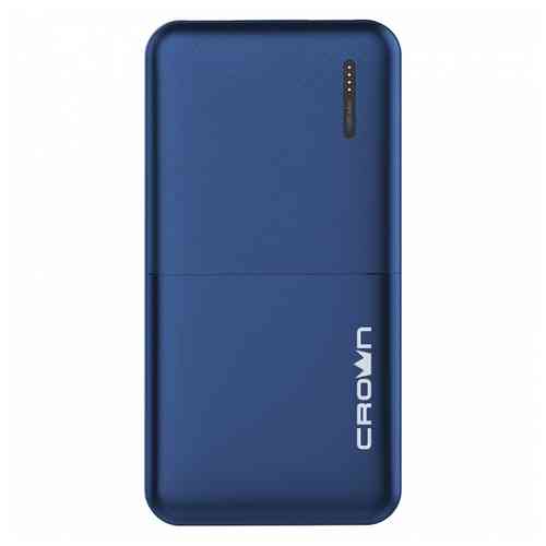 Внешний аккумулятор CROWN CMPB-604 blue (10000 mAh, Li-Pol, вход:micro-USB-5В/2А; выход:USB-5В/2А)