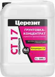 Грунтовка СТ 17 Церезит д/впитыв основ 5л, концентрат