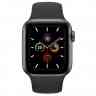 Apple Watch Series 5 40mm Space Gray Aluminum Case with Black Sport Band