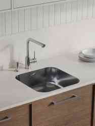 Omoikiri Omi 44-U/IF-IN Quadro + Nakagawa 2 Plus-BN нержавеющая сталь