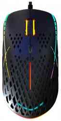 HIPER Aero A-2 чёрная (USB, 8 кнопок, 6400 dpi, RGB подсветка) игровая мышь