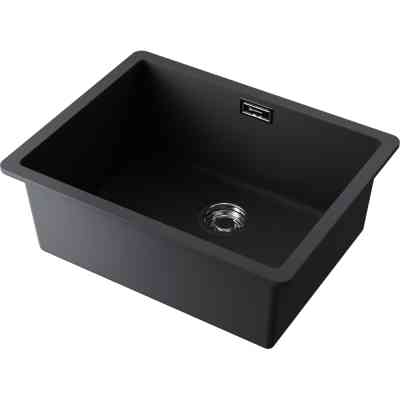 Omoikiri Kata 54-U-BL, мойка, гранит, черный