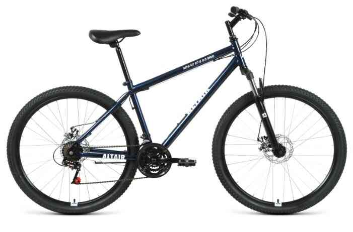 ALTAIR MTB HT 27,5 2.0 disc (рост 19' 21ск.) 2020-2021, темно-синий/белый Велосипед