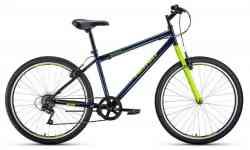 ALTAIR MTB HT 26 1.0 (26' 7 ск. рост. 17') 2022, темно-синий/зеленый, RBK22AL26100 Велосипед