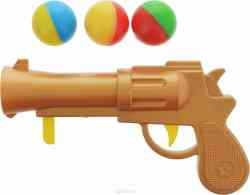 Пистолет пластмассовый с шариками 01304