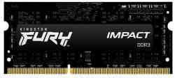 KINGSTON SODIMM DDR3 8Gb FURY IMPACT Black PC12800/1600MHz, CL9, 1.5V, 1.35V, KF316LS9IB/8, RTL