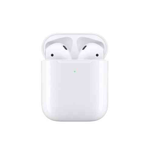 Наушники беспроводные Apple AirPods 2 с функцией беспроводной зарядки кейса